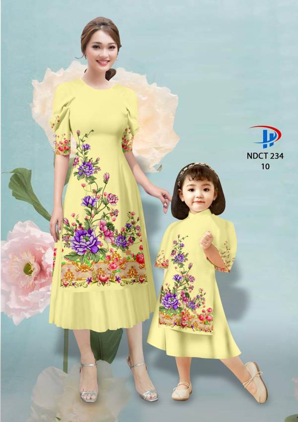 Vải Áo Dài Hoa In 3D AD NDCT234 1